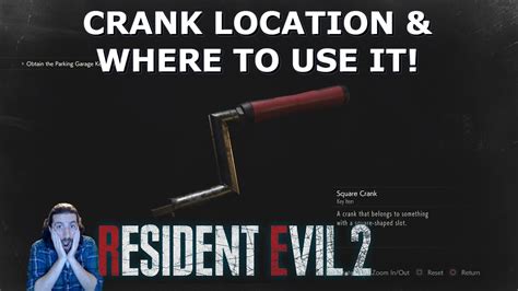 how to get the crank handle re2